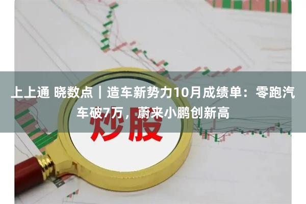 上上通 晓数点｜造车新势力10月成绩单：零跑汽车破7万，蔚来小鹏创新高