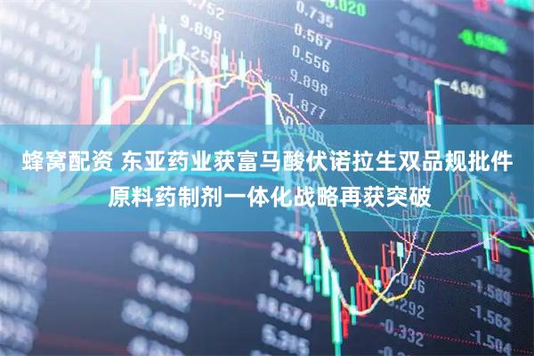 蜂窝配资 东亚药业获富马酸伏诺拉生双品规批件 原料药制剂一体化战略再获突破